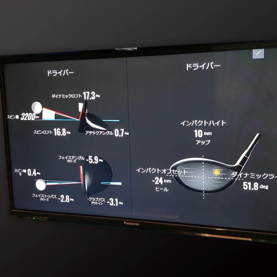 シミュレーターによるスイング分析